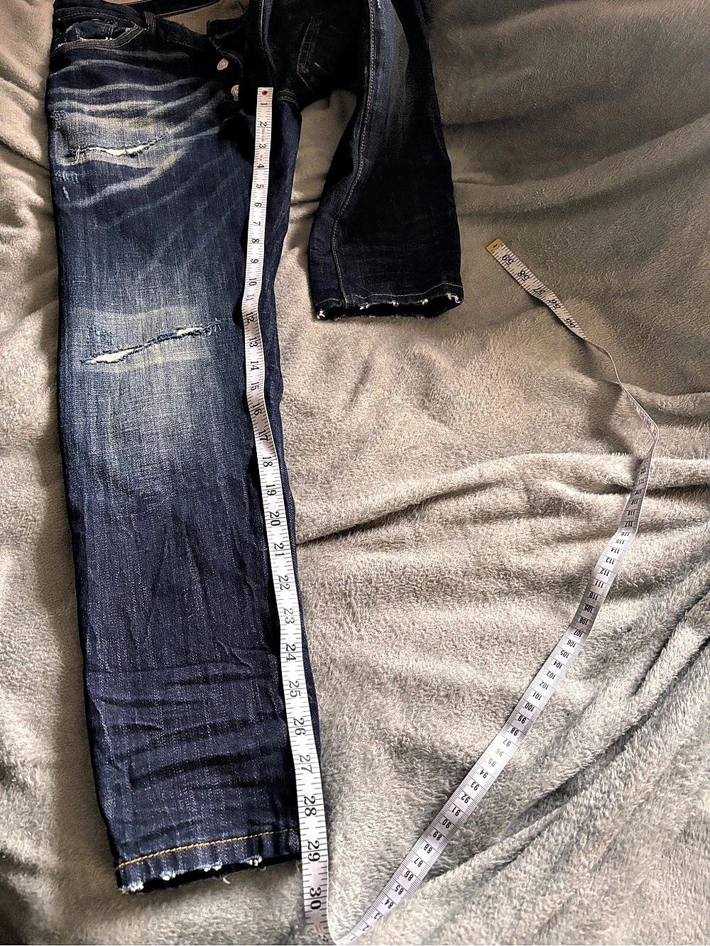 Dsquared2 Slim Jean Distressed Jeans Blue Waist US 30x29 - Picture 7 of 7